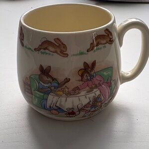 Charming Bunny-Themed Cream Mug